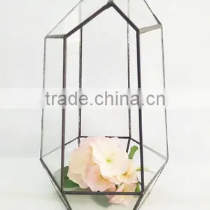 Geometric Glass Terrarium for Flower Decor thumbnail-1