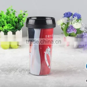 Customized Printing Paper Insert Travel Mug Double Wall Paper Cup thumbnail-5