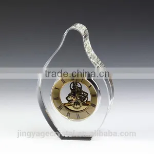 High Quality Sell Crystal Desk Clock Decor Business Gift Holder thumbnail-1