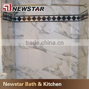 Customize Accept China Polished Artificial Marble Tub Surrounds thumbnail-1