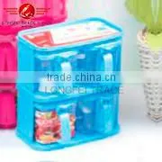 2Layer of Plastic Condiment Dispenser Set Seasoning Bottle thumbnail-1