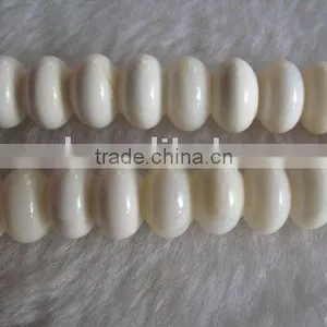Wholesale 12mm White Flat Natural Loose Coral Beads thumbnail-1