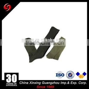 Long Sleeves Olive Green Military Dark Plain Knit Long Stockings Commando Socks Cotton and Wool thumbnail-2