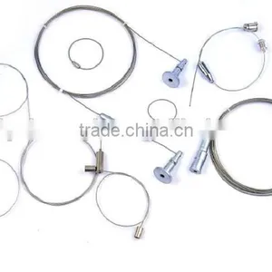 Safety Cable With Two Hooks/Safety Lock Cable in OEM/Custom Steel Wire Cable thumbnail-2