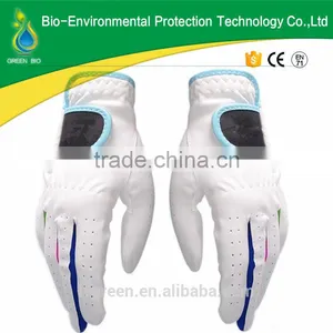 2015 Jiangsu Green Golf Glove Men and Women Cabretta Leather Golf Gloves thumbnail-1