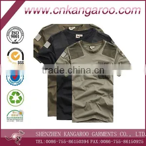 2014 Round Neck Men's Summer Comfortable Casual Short Army T-shirt thumbnail-1