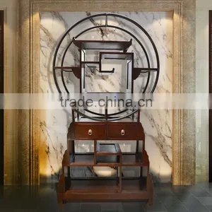 Cabinet Book Rack Oriental Model ''G'' Mahogany Wood Furniture, Antique Furniture Style Handmade From Indonesia thumbnail-1