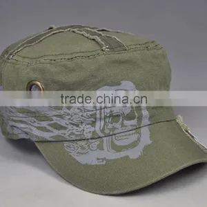 Laundry Detergent Denim Flat Top Hat Sublimation Distressed Cowboy Caps thumbnail-1