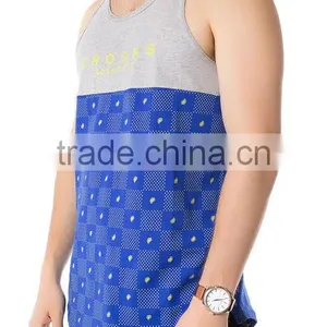 100 Cotton Mens Gym Bodybuilding Custom Stringer Tank Top thumbnail-3