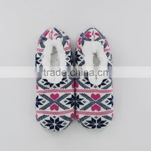 Acrylic Faux Fur Indoor Adult Slipper Socks thumbnail-3
