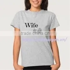 Custom Logo Promotional 100% Cotton Printing White Women Ladies t Shirt thumbnail-2