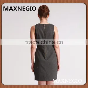 Maxnegio Guangzhou Wholesale Clothing Designs Formal Office Ladies Dress thumbnail-3
