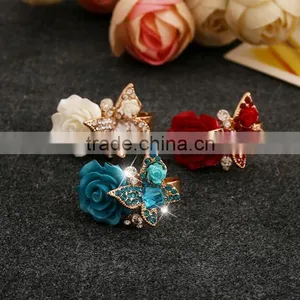 Zm53231a Cheap and High Quality Women Fancy Rings Ladies Rings With Flower thumbnail-3