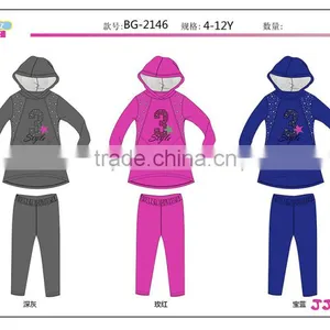 Cheap Girl's Knit Set Sports Set Wholesale Lot thumbnail-2