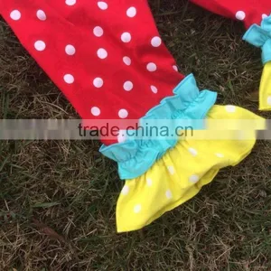 Girls Ruffle Capri Pants Sets Apple Girls Boutique Sets Kids Unique Pre Back to School Clothing Sets Baby Girls Clothing thumbnail-3