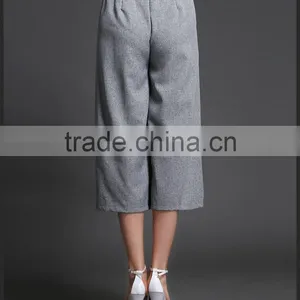 Casual Fashion Linen Straight Loose Pants for Woman thumbnail-5