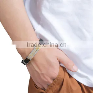 Custom Personalized Gold Plated Black Cross 304 Stainless Steel Silicone Wrist Band Custom Debossed thumbnail-1