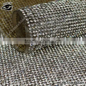 NEW!! Iron On Rhinestone Mesh Chaton 3MM SS10 Crystal For Shoes thumbnail-1