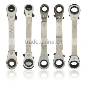 1Pc 10x12mm Useful Metric Offset Double Ring Wrench Spanner Reversible Ratchet Handle Wrench Metric Hand Tools Free Shipping thumbnail-1