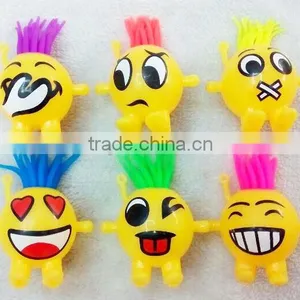TPR Bounce Ball Emoji Keychain Flashing Bounce Ball Skip Ball thumbnail-4