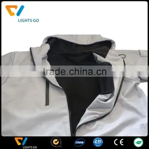 2017 hi Vis Outdoor Safety Cycling Waterproof Rain Reflective Jacket thumbnail-1