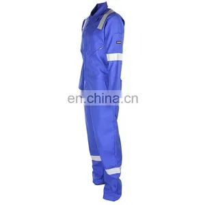 Custom 100%cotton Fire Retardant Protection Coverall for Oil Industry thumbnail-5
