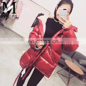 2017 New Warm Thick Trimming Parka Jackets Down Coat Fur Women thumbnail-6