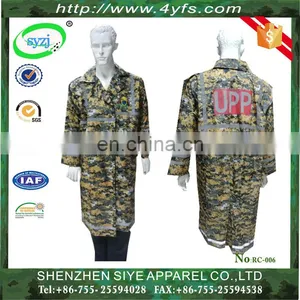 Waterproof Camouflage Military Nylon Reflective Raincoat thumbnail-1
