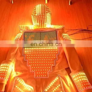 Performance Stage Led Robot Costume With Digital LED Screen thumbnail-4