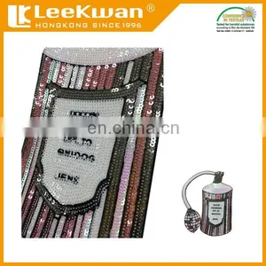 Custom Design Colorful Sequin Embroidery Patch With Laser-cut Border thumbnail-2
