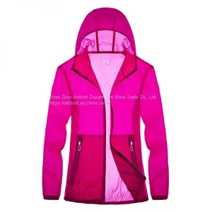 Woman Sunproof Chinlon Skin Clothes With Hood thumbnail-5