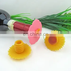 Top Quality Custom Oem Design Flower Shape Unique Style Eco-friendly Silicone Beer Bottle Cap thumbnail-5