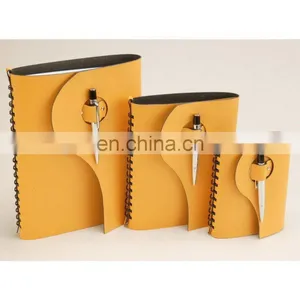 High Quality Handmade Cheap Price PU Leather Notepad Folder thumbnail-2