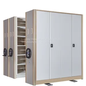 Library Trackless Metal Mobile Office Filing Compactor Cabinet Shelves thumbnail-3