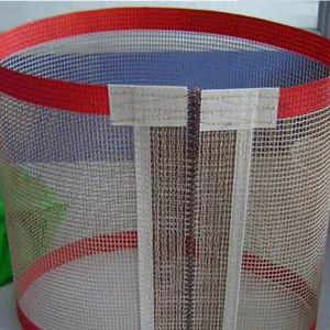 PTFE Teflon Coated Fiberglass Fabric Cheap Conveyor Mesh Belt thumbnail-1
