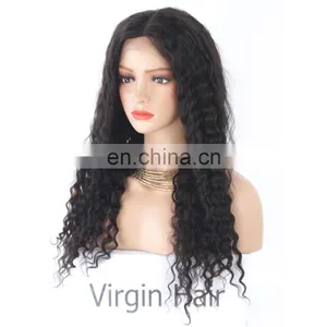 Human Hair Glueless Lace Front Wig Mongolian Kinky Curly Hair Wigs thumbnail-4