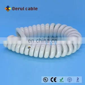 Elastomeric Power Cables Retractable Coil Cable Spiral Coiled Cable thumbnail-2