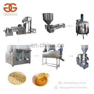 Full Automatic Peanut Grinding Machinery Sesame Butter Processing Line Tahini Making Machine For Sale thumbnail-1