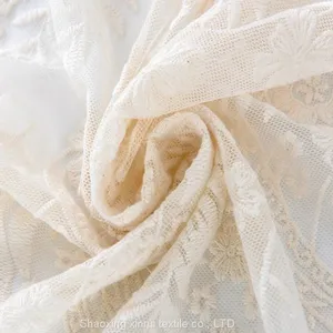 Net Guipure Lace Cotton Border Embroidery Fabric thumbnail-1