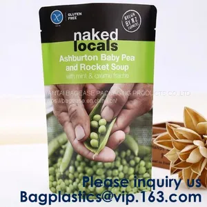 Resealable Child Resistant Zip Lock Stand Up Pouch Smell Proof Bags,Smell Proof Dried Nuts Sliver Aluminum Foil Bags thumbnail-1