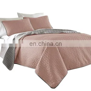 Wholesale Comforter Folded Soft Microfiber Lightweight Coverlet for All Season Fabric Microfiber Quilt thumbnail-1