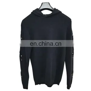 DiZNEW 2019 Streetwear Men's Pullover Hoodies Sweater Embroidered High Quality Sweaters thumbnail-1