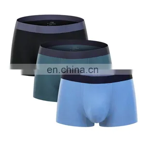 Modal Solid Color Breathable Seamless Boxer Factory Direct Men's Underwear thumbnail-1