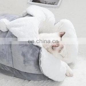 Pets Sleep Zone Cuddle Cave Soft Cat Bed Washable Cuddle Cave Pet Bed, thumbnail-4
