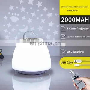 Gift Cute Star Sky Projection Desk Lamp Bedroom Dream Atmosphere Usb Led Table Night Light for Kids thumbnail-3