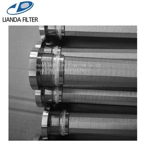 Stainless Steel Wedge Wire Screen Filter Candle With Thread Adapter Connection thumbnail-1