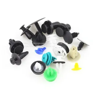 Auto Car Plastic Clips Push Type Rivet Retainer Fastener Bumper Mud Flap Pin Screws thumbnail-4