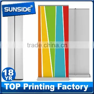Hot Sale Aluminum Luxury Retractable Roll up Banner Stand Wide Base Roll Up-qt thumbnail-1