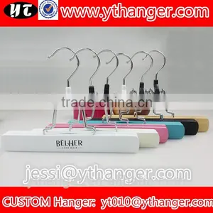YY0456 Custom Brand Logo Hair Extension Hanger Wigs Wooden Hanger Quality Choice thumbnail-1