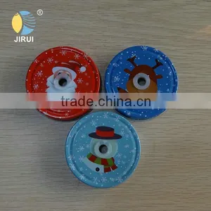70mm Christmas Mason Jar Lids thumbnail-1